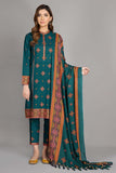 3 Piece Unstitched Heavy Embroidered Pure Lawn Suit With Heavy Embroidered Pure Lawn Dupatta
