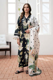 3 Piece Unstitched Heavy Embroidered Pure Lawn Suit with Printed Pure Lawn Dupatta
