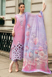 3 Piece Unstitched Heavy Embroidered Pure Lawn Suit with Fine Printed Silk Dupatta