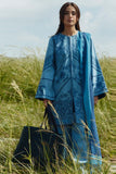 3 Piece Unstitched Heavy Embroidered Pure Lawn Suit with Fine Printed Lawn Dupatta