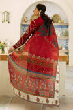 3 Piece Unstitched Heavy Embroidered Pure Lawn Suit with Fine Printed Poly Lawn Dupatta